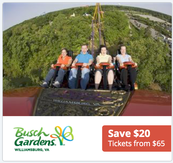 Find Great Prices on Tickets to Busch Gardens Williamsburg