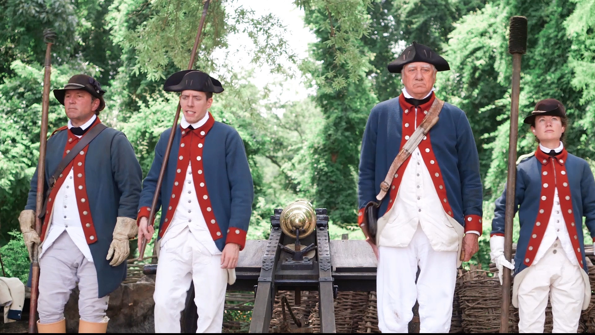 Revolutionary Soldiers at Yorktown Battlefield